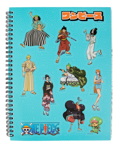 Libreta Cuaderno Profesion One Piece 100 Hojas Con Stickers 