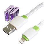 Kit 10 Cabos Usb Para iPhone Reforçados Dados E Carregamento Atacado