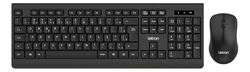 Kit Teclado E Mouse Sem Fio Padrão Plus - Letron