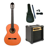 Combo Guitarra Clasica Electroacustica + Accesorios