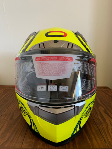 Casco Roda Super Express Verde Neon Motley Xl Cerrado