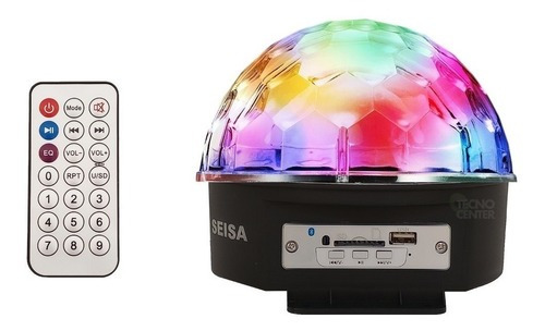 Bola Led Luz Audioritmica Efectos Media Esfera Parlante Usb 