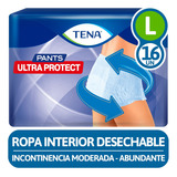 Ropa Interior Desechable Tena Pants Ultra Protect 16 Un Talle L