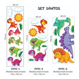 Vinilo Decorativo Dinosaurios Set Pared Infantil Niños