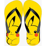 Chinelo Do Pokémon Pikachu Adulto E Infantil Unissex   