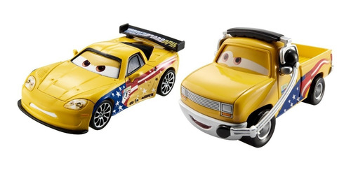 Cars Disney Pixar John Lassetire & Jeff Gorvette Die-cast