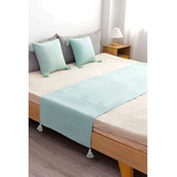 Piecera De Cama Lino 2 Plazas / King 210x70 Cm Colores