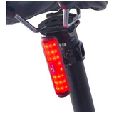 Luz De Led Bicicleta Trasera Curva 120 Lumens Usb Bate Litio