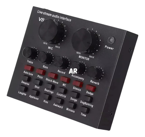 Tarjeta De Sonido V8 Interfaz Consola De Audio Grabación