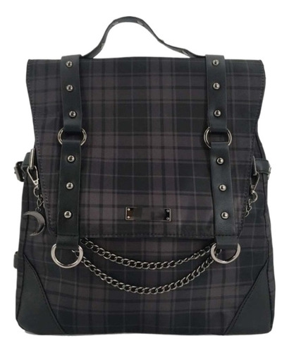 Rock 'n' Roll Checkered Chain Shoulder Bag 1