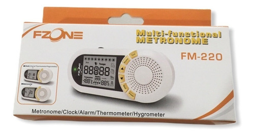 Metrónomo Digital Multifuncional Fzone Alarma Higrómetro