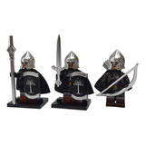 Lord Of The Rings Soldados De Gondor Simil Lego Escudo Capa