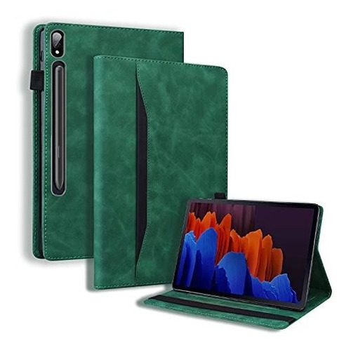 Funda Flip Cover Para Samsung Tab S8 Plus 12.4 2022 Verde