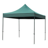 Toldo Plegable 2x2 Tipo Araña Fierro Inoxidable Verde.      