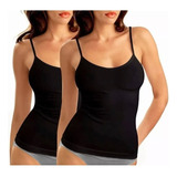 Pack 3 Camiseta Negro Polera Reductora Mujer Fitnes Calidad 