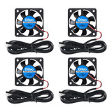 Diitao 4 Ventiladores De Refrigeracion Usb 5010, Ventilador