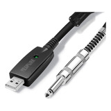 Yespure - Cable Usb Macho Para Guitarra De 10pies, Conector