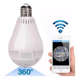 Camara Ip Wifi Lampara Foco Lente 360º Led Espia Parlante 