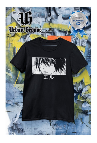 Playera Death Note L Aesthetic Ele Light Anime Japonés Moda