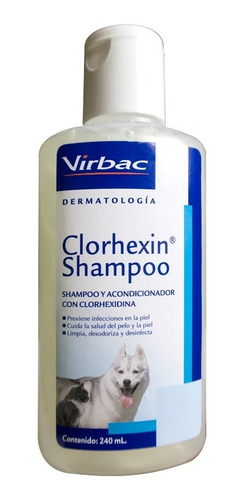 Clorhexin Shampoo Perros Y Gatos X 240 Ml