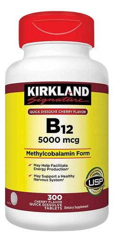 Vitamina B12 Kirkland 5000 Mcg 300 Tomas Disolución Rápida