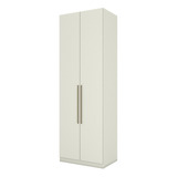 Guarda-roupa Solteiro Modulado Predileto 2 Portas Areia Hp - Cor Branco