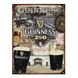 Cartel De Chapa Publicidades Antiguas Cerveza Guinness P520