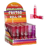 Brilho Labial Gloss Infantil Frutas Caixa Com 36 Unidades 