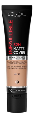 L'oréal Paris Nombre 32h Infallible Matte Cover 110 Cool 30 Ml