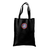 Bolsa Tote Bag Artesanal Gabardina Bordado Star Trek