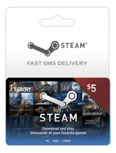 Steam Giftcard 5 Usd