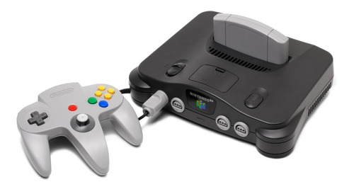 Nintendo 64 + 1 Controle + Rumple Pack + Mem Card + 1 Jogo