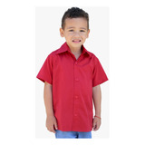 Camisa Social Infantil Manga Curta