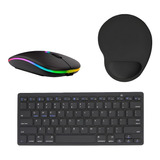 Teclado E Mouse Bluetooth + Mouse Pad Para Macbook Pro