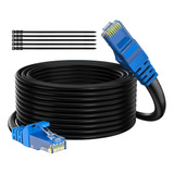 Cable Ethernet Cat 6 Para Exteriores De 100 Pies, Adoreen...