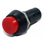 10 Peças | Chave Botão Sem Trava Pbs11b Vermelha Push Button