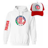 Kit Sudadera Sport + Gorra Mod Deportivo Toluca Liga Mx