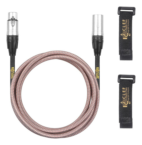 Cable Xlr Clef Audio Labs, 12 Pies, Cable Balanceado 22 Awg,