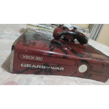 Microsoft Xbox 360 Slim 250gb Gears Of War 3 Limited Collector's Edition Cor  Vermelho E Preto