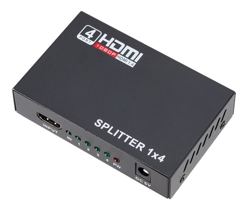 Splitter Divisor Hdmi Hdtv 1x4 1 Entrada 4 Saídas Full Hd 3d