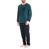 Pijama Cotton Algodón 2 Piezas Hombre Jockey Manga Larga 