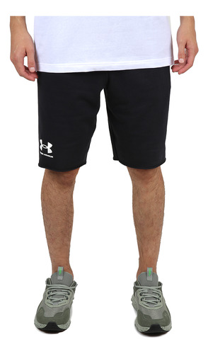 Short Entrenamiento Under Armour Rival Terry Hombre En Negro