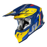 Casco Motocross Just1 J39 Reactor Yellow/blue En Teo Motos Color Azul Tamaño Del Casco M