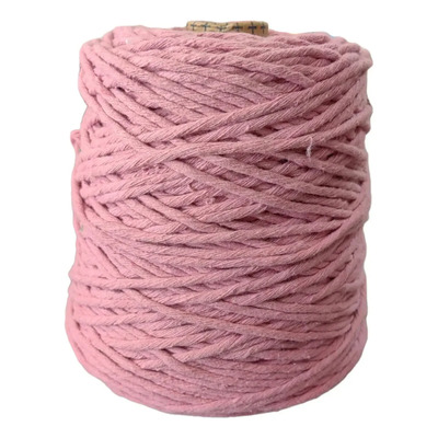 Hilaza Eco Algodón Macramé 100m 4mm Boho Almendra Color Palo De Rosa | Meses sin interés