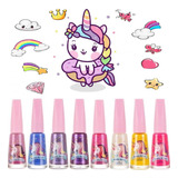 Kit 6 Esmaltes Teen Linha Unicórnio Infantil Atacado Make