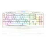 Teclado Gamer Redragon Harpe 2 K503 Abnt2 Iluminação Rgb Bco Idioma Português Brasil Cor De Teclado Branco