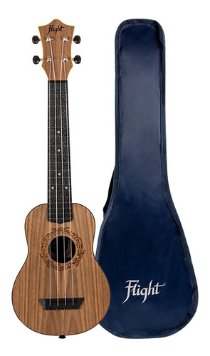 Flight Tusl50 Ukulele Ukelele Soprano Brazo Largo Funda