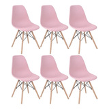 Set 6 Sillas Eames Minimalista Cafeteria Comedor Jardin Casa