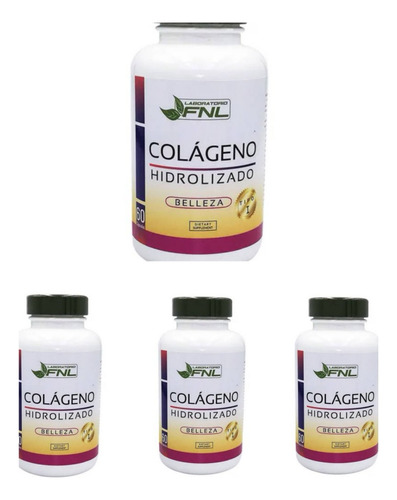  4 Colágeno Hidrolizado 350 Mg Para 8 Meses