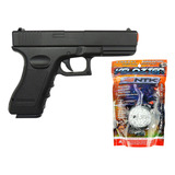 V20 Airsoft Glock Barato Metal Spring + 2000 Bolinhas Veloz